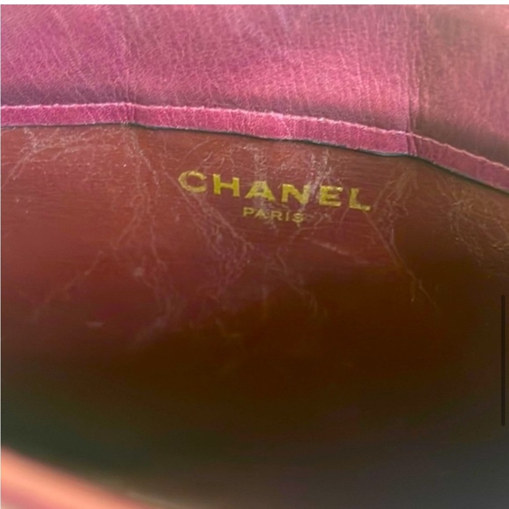 Chanel Leather Clutch w/ Gold Hardware - Picture 6 of 13
